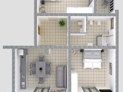 Ferienwohnung für 6 Personen (64 m²) in Vrsi 3/10