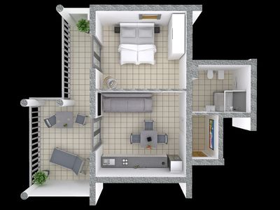 Ferienwohnung für 3 Personen (33 m²) in Vrsi 3/10