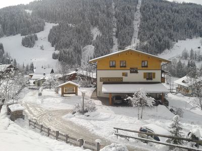 Hausansicht im Winter Wagrain-Kleinarl