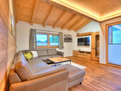 Wohnzimmer Ferienwohnung Wilder Kaiser