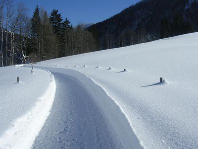 Gut geräumte Winterwanderwege