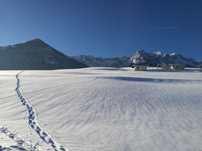 Schneeschuhwandern direkt vom Haus