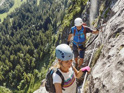 Blick ins Tal vom Klettersteig Fallbach (c) Alex K