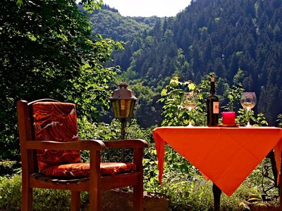 Terrasse. Nachmittags auf der Terrasse