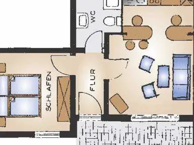 Ferienwohnung für 2 Personen (35 m²) in Waldeck (Hessen) 4/4