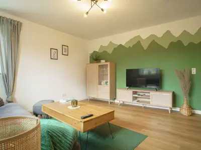 Bergwand im Wohnzimmer