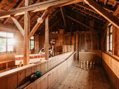 Spielscheune mit Keg