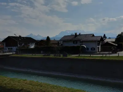 Aussicht Isarkanal, Wetterstein