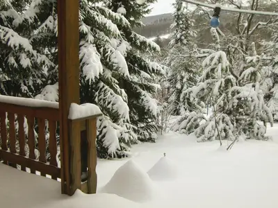 outside