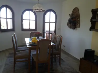 Hinteransicht des Hauses