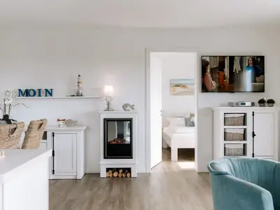 Wohnzimmer mit Elektrokamin