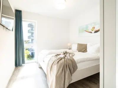 Schlafzimmer mit Smart/TV