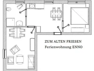 Ferienwohnung für 3 Personen (45 m²) in Wangerland 7/10