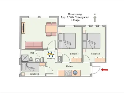 Ferienwohnung für 6 Personen (55 m²) in Wangerooge 10/10