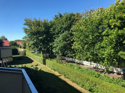 Blick vom Balkon.