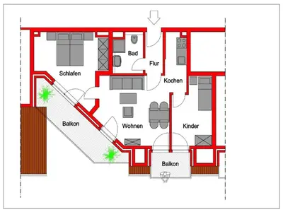 Ferienwohnung für 4 Personen (52 m²) 5/10