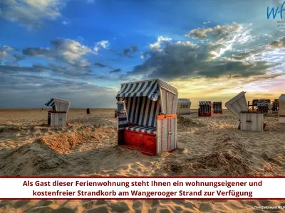 Inklusive Strandkorb am Strand