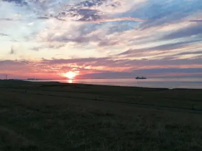 Abendstimmung an der Elbe