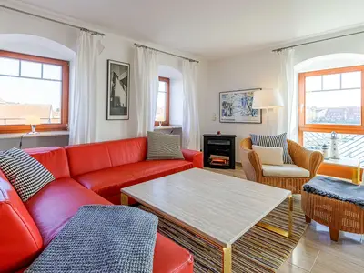 Ferienwohnung Hafenloge Waren (Müritz) - Wohn- und Wohlfühlbereich