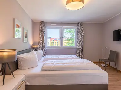 Ferienwohnung Müritzsonne Hafenresidenz: Schlafzimmer