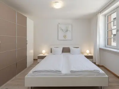 Ferienwohnung Hochzeitskoje Waren Schlafzimmer