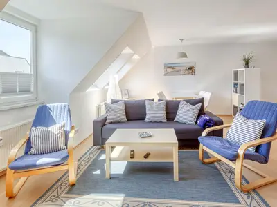 Ferienwohnung Studio Waren Wohnzimmer mit Schaukelstühlen