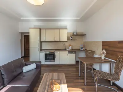 Ferienwohnung Strandkorb Küchenzeile