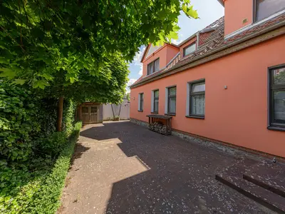 Ferienwohnung Strandkorb Hofansicht