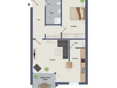 Ferienwohnung für 2 Personen (57 m²) in Waren (Müritz) 10/10