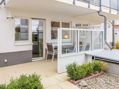 Ferienwohnung Müritzrast Waren (Müritz) - das Frühstück im Freien genießen