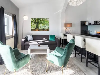 Ferienwohnung Kietz-Domizil Waren (Müritz) - Wohnzimmer mit Stil