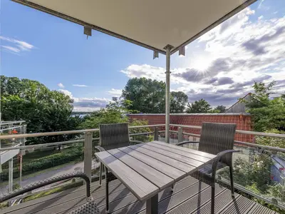 Ferienwohnung Jolle Waren Müritz - gemütlicher Balkon