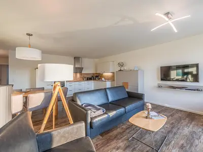 Ferienwohnung Hafenflair Hafenresidenz: Wohnzimmer