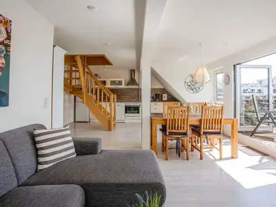 Ferienwohnung MüritzAusblick Waren (Müritz) - Wohnzimmer mit sehr schönem Ausblick