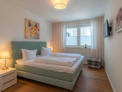 Ferienwohnung Müritzoase Hafenresidenz: Schlafzimmer