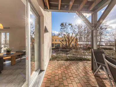 Ferienwohnung Siegel Waren (Müritz) - Terrasse bit Blick auf den See