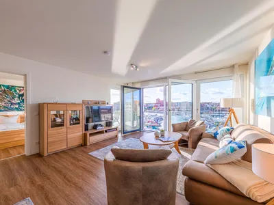 Ferienwohnung Hafenperle Hafenresidenz: Wohnzimmer am Hafen Waren (Müritz)