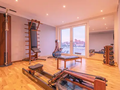 Ferienwohnung Wohlfühloase Hafenresidenz: Fitnessbereich