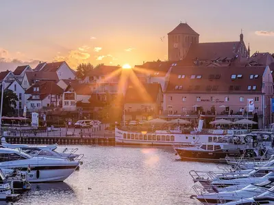Ferienwohnung Wohlfühloase Hafenresidenz: Sonnenuntergang Waren (Müritz)