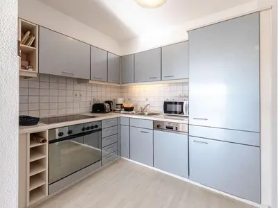 Ferienwohnung HafenPanorama Waren (Müritz) - die Küche modern und funktionell