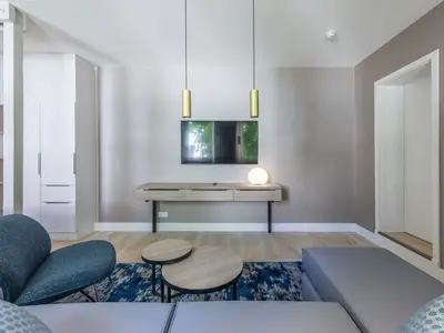 Ferienwohnung Hafendomicil Kleines Meer Waren TV Ecke