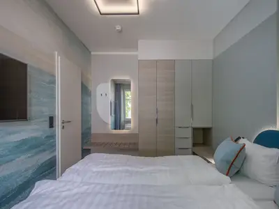Ferienwohnung Hafendomicil Kleines Meer Waren Schlafzimmer