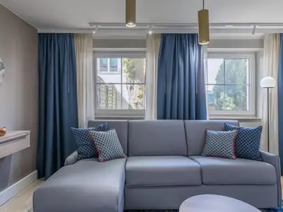 Ferienwohnung Hafendomicil Citymarina Sofa