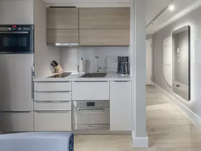 Ferienwohnung Hafendomicil Citymarina Küchenzeile