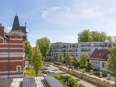 Ferienwohnung Seeperle Ausblick in die Stadt Waren Müritz