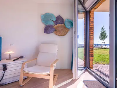 Ferienwohnung Libelle Hafenresidenz: Terrassenzugang
