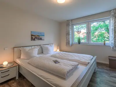 Ferienwohnung Müritz Charme Hafenresidenz: Schlafzimmer