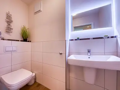 Ferienwohnung Müritz Charme Hafenresidenz: WC