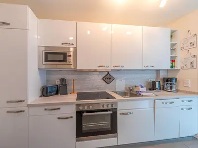 Ferienwohnung Atlantica Hafenresidenz Küchenzeile