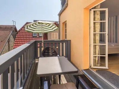 Ferienwohnung Blaue Kombüse Waren (Müritz) - Balkon, ein Platz an der Sonne